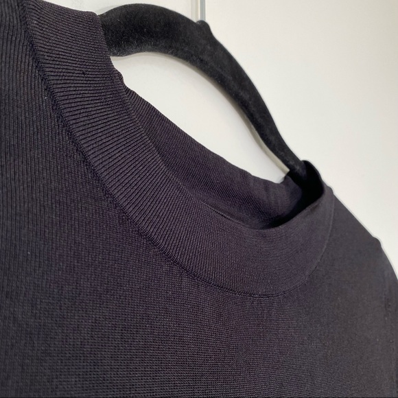 H&M black Open backed bodycon midi dress size S - Picture 8 of 15